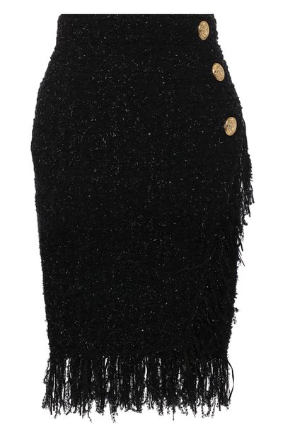 Женская буклированная юбка BALMAIN, арт. RF24607/K326