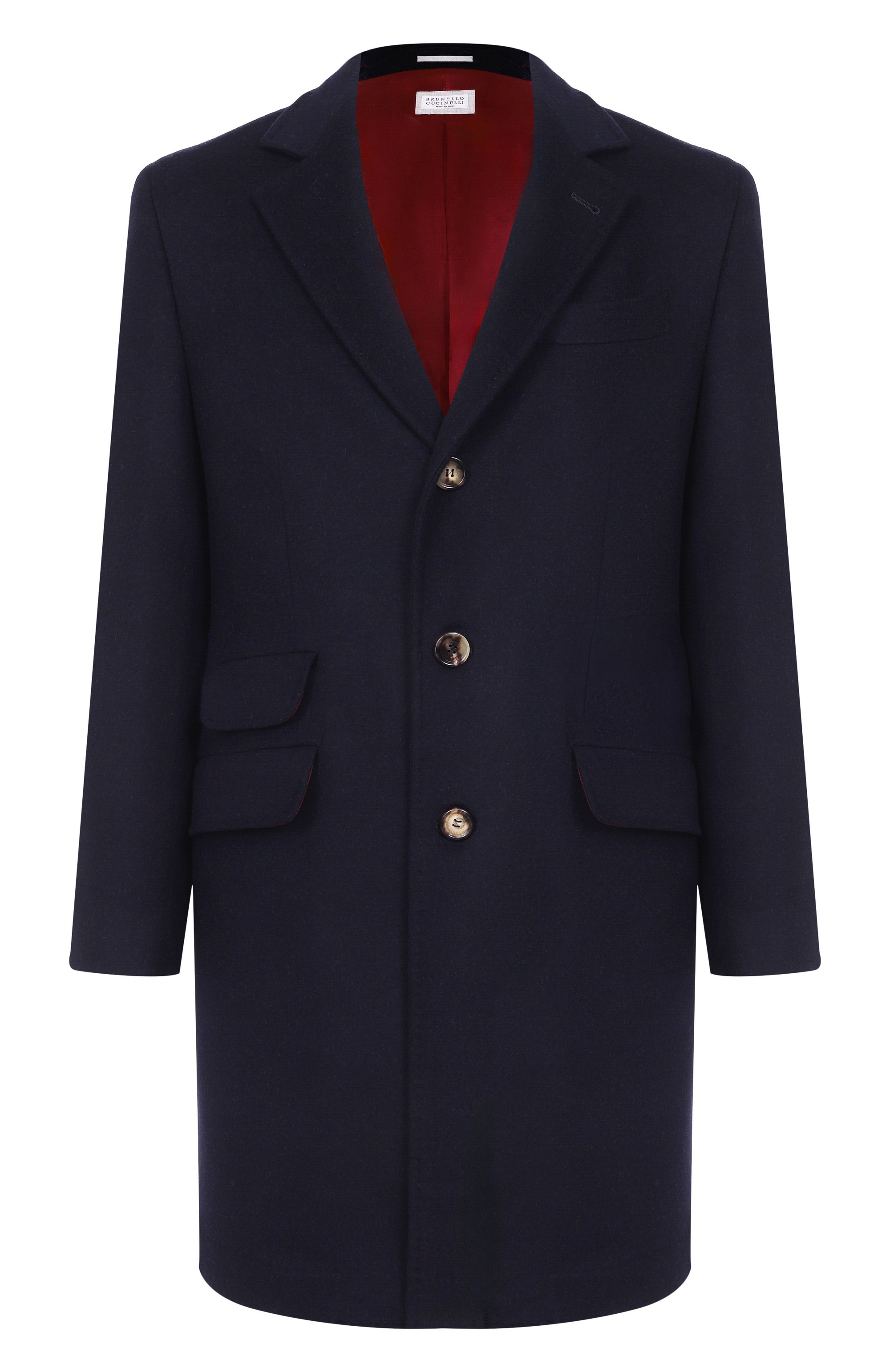 Шерстяное пальто BRUNELLO CUCINELLI темно-синего цвета по цене 615000 руб., арт. MY4969039, фото 1 Шерстяное пальто BRUNELLO CUCINELLI, арт. MY4969039, фото 1