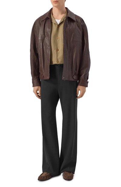 Кожаный бомбер SAINT LAURENT, арт. 858456/YCNF2, фото 2