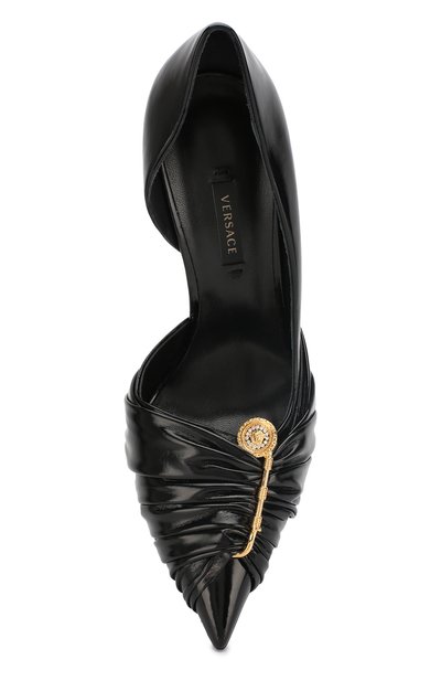 Кожаные туфли safety pin VERSACE, арт. DSR950P/DVEL8, фото 5