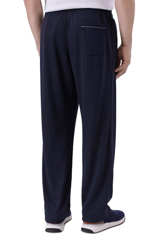 Шерстяные брюки Stefano Ricci K909049P3D/T25302/66-68 Синий  K909049P3D/T25302/66-68 Фото 4