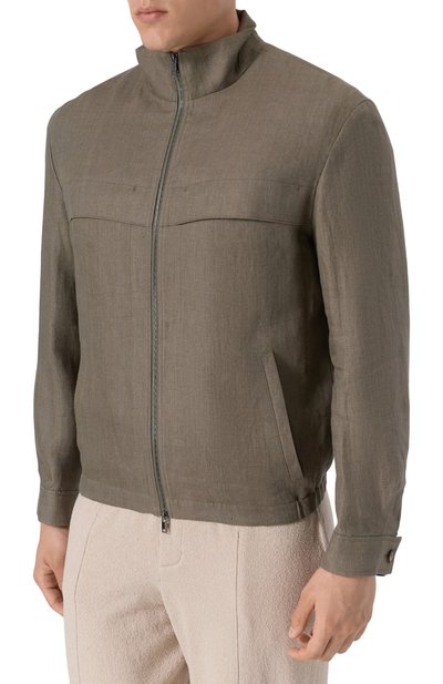 Льняной бомбер 12 STOREEZ, арт. 132379, фото 3