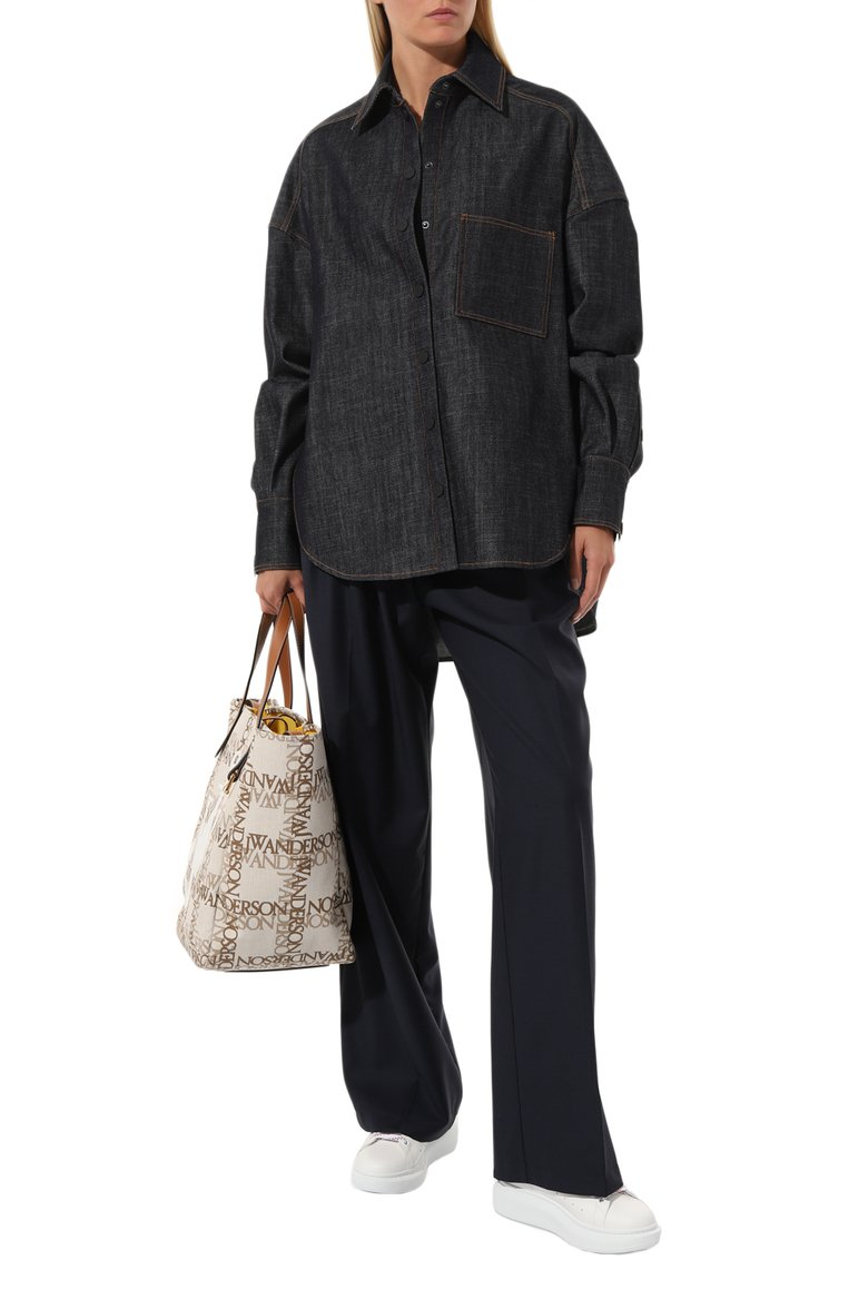 Кожаные кеды oversized ALEXANDER MCQUEEN, арт. 718139/WIBN2, фото 1
