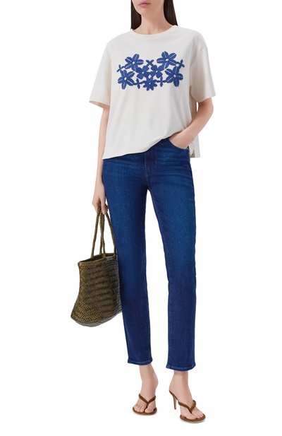 Хлопковая футболка WEEKEND MAX MARA, арт. WKDSABAT0, фото 2