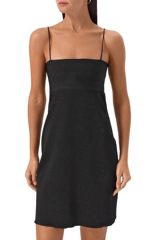 Платье из вискозы и шелка Alexander Wang 1KC3251054 Чёрный  1KC3251054 Фото 3