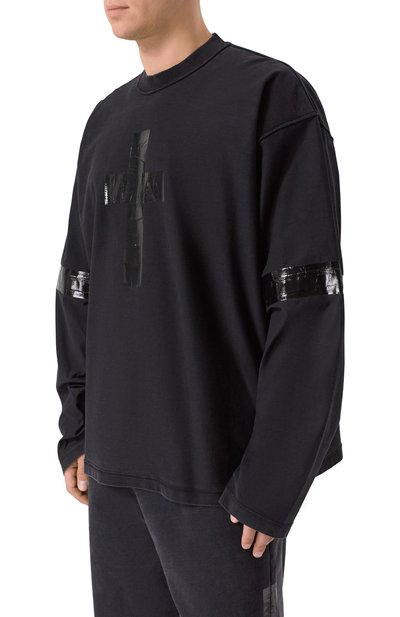 Хлопковый лонгслив VETEMENTS, арт. ME76LS144B/1200 LIGHT JERSEY, фото 3