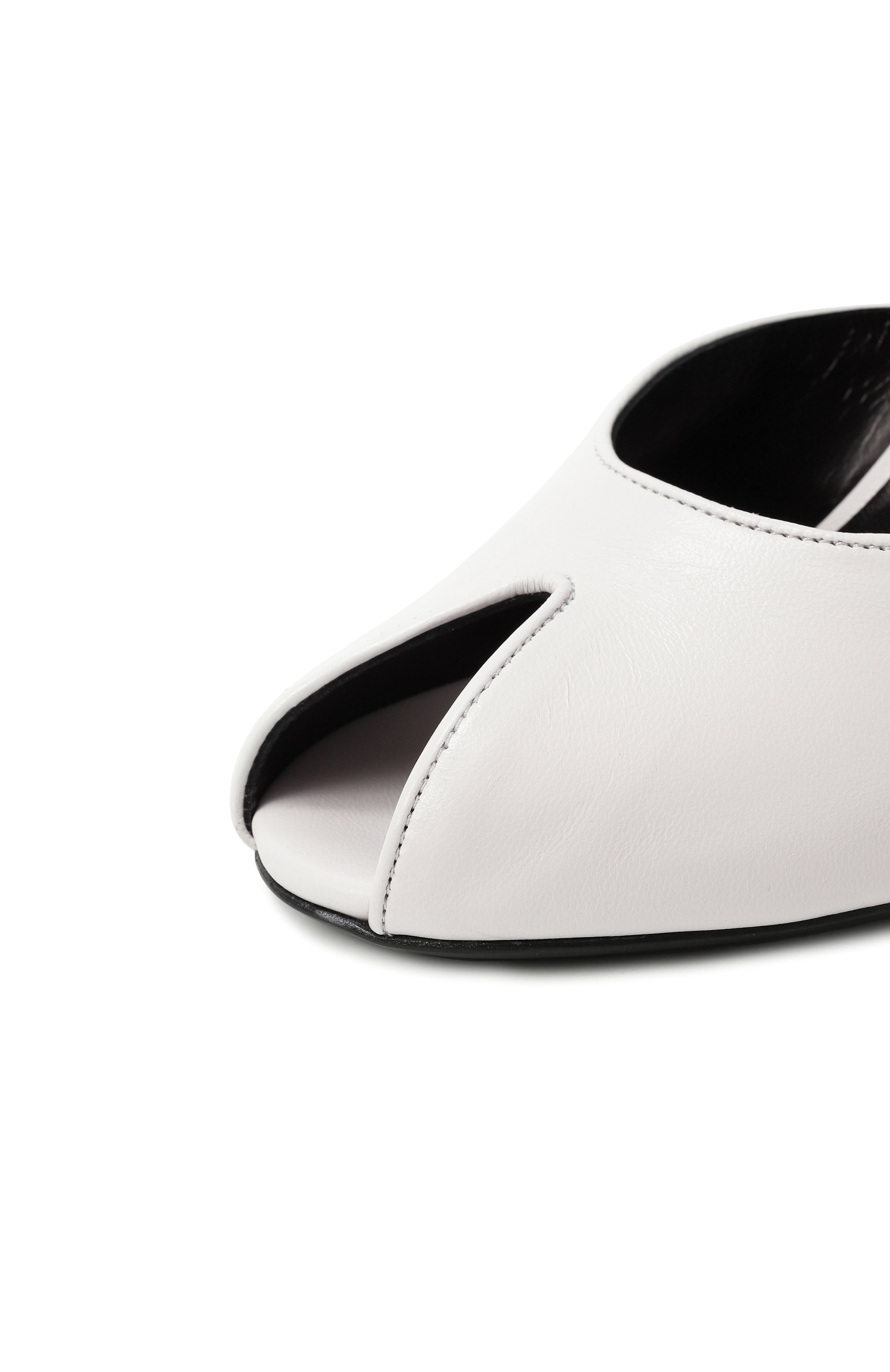 Кожаные мюли date 105 JUDE белого цвета по цене 62100 руб., арт. DATE MULE IN, фото 7 Кожаные мюли date 105 JUDE, арт. DATE MULE IN, фото 7