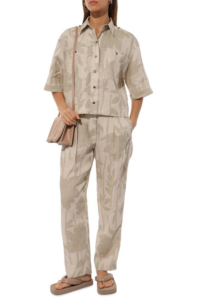 Женская льняная рубашка BRUNELLO CUCINELLI, арт. MB650NJ806