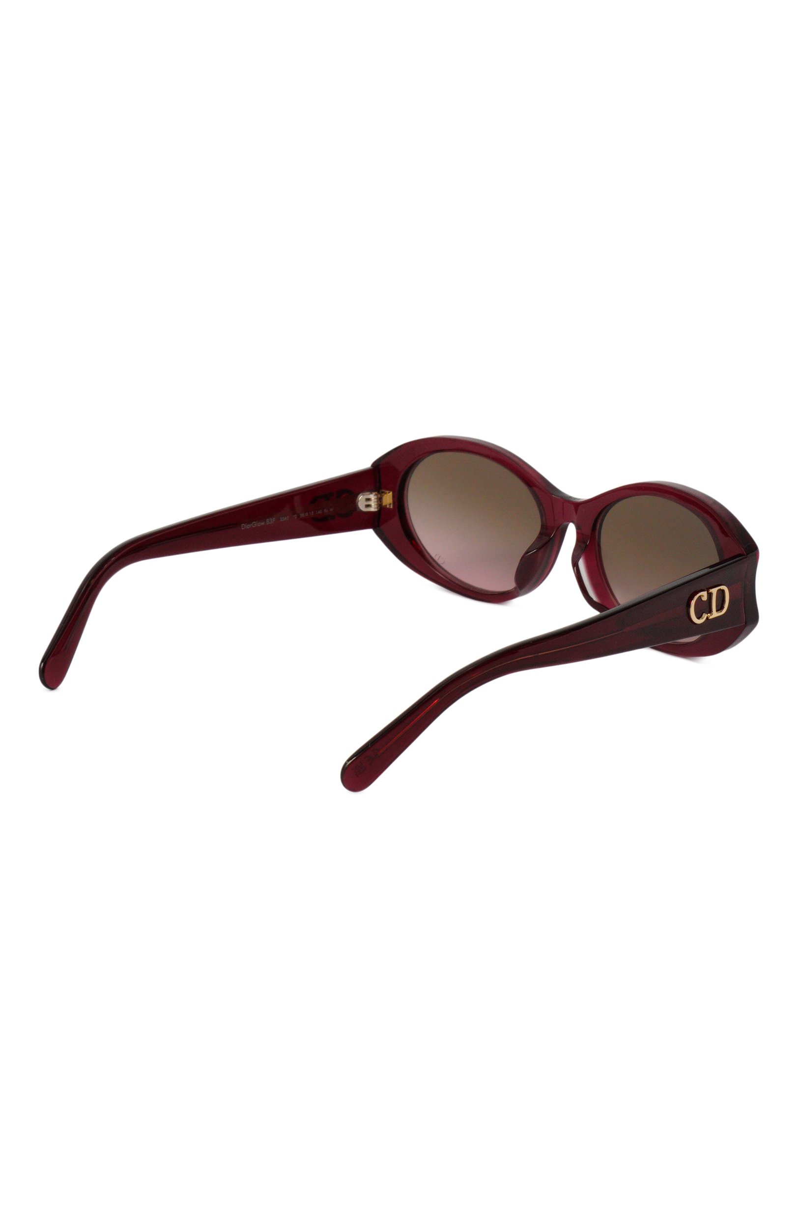 Солнцезащитные очки DIOR EYEWEAR бордового цвета по цене 66300 руб., арт. DI0RGL0W B3F 35A2, фото 4 Солнцезащитные очки DIOR EYEWEAR, арт. DI0RGL0W B3F 35A2, фото 4