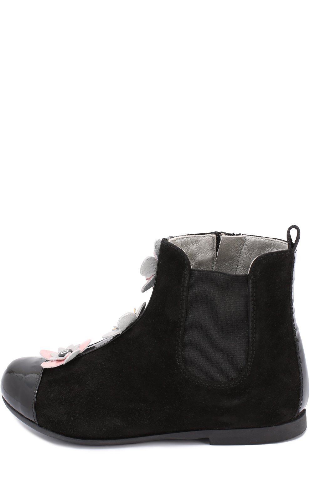 Полусапоги из замши с цветочной аппликацией FENDI, арт. JFR060/2FC/28-36, фото 2