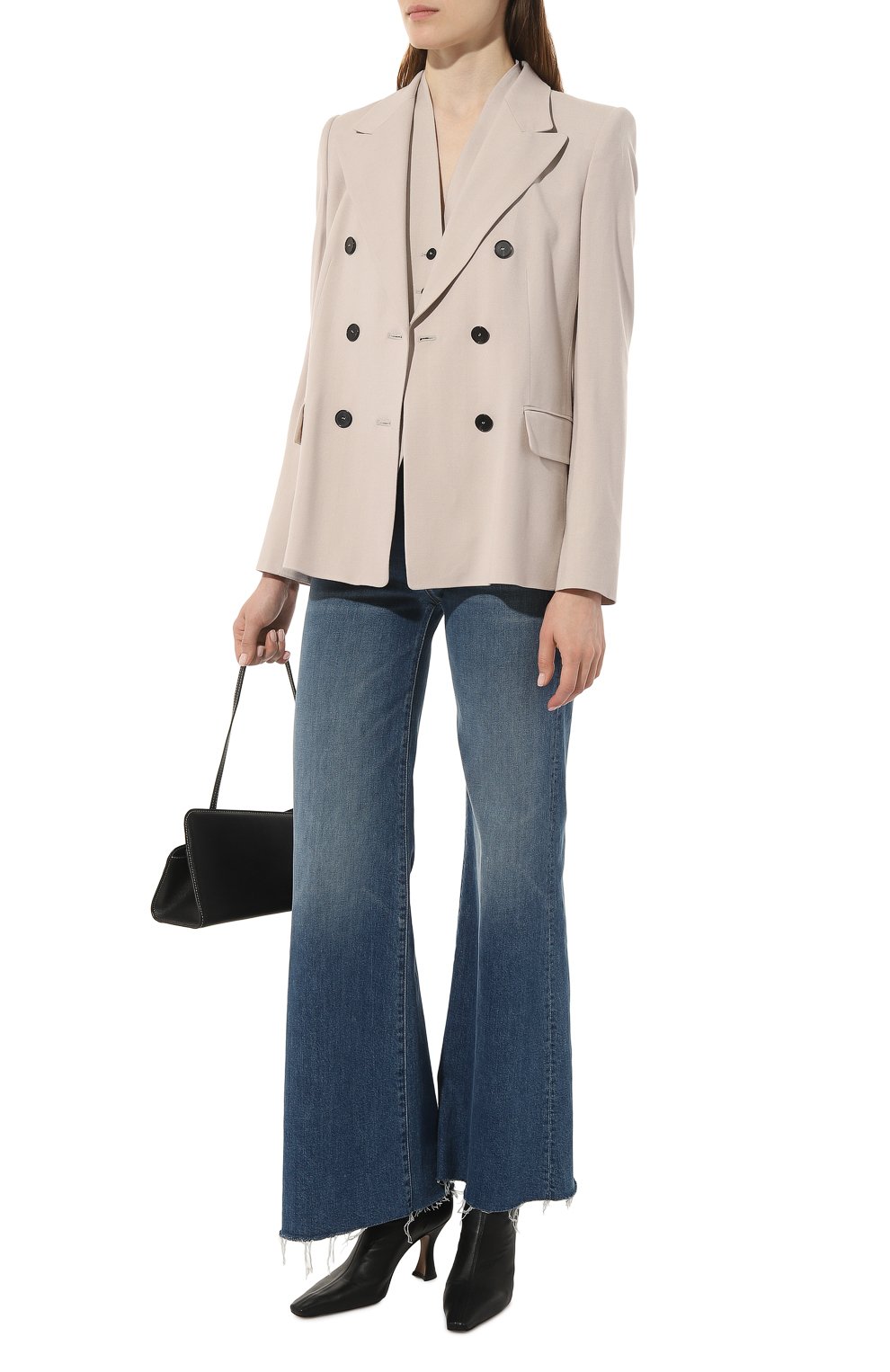 Жакет из вискозы и шерсти WINDSOR светло-серого цвета по цене 75500 руб., арт. 52 DS807 10014126, фото 2 Жакет из вискозы и шерсти WINDSOR, арт. 52 DS807 10014126, фото 2