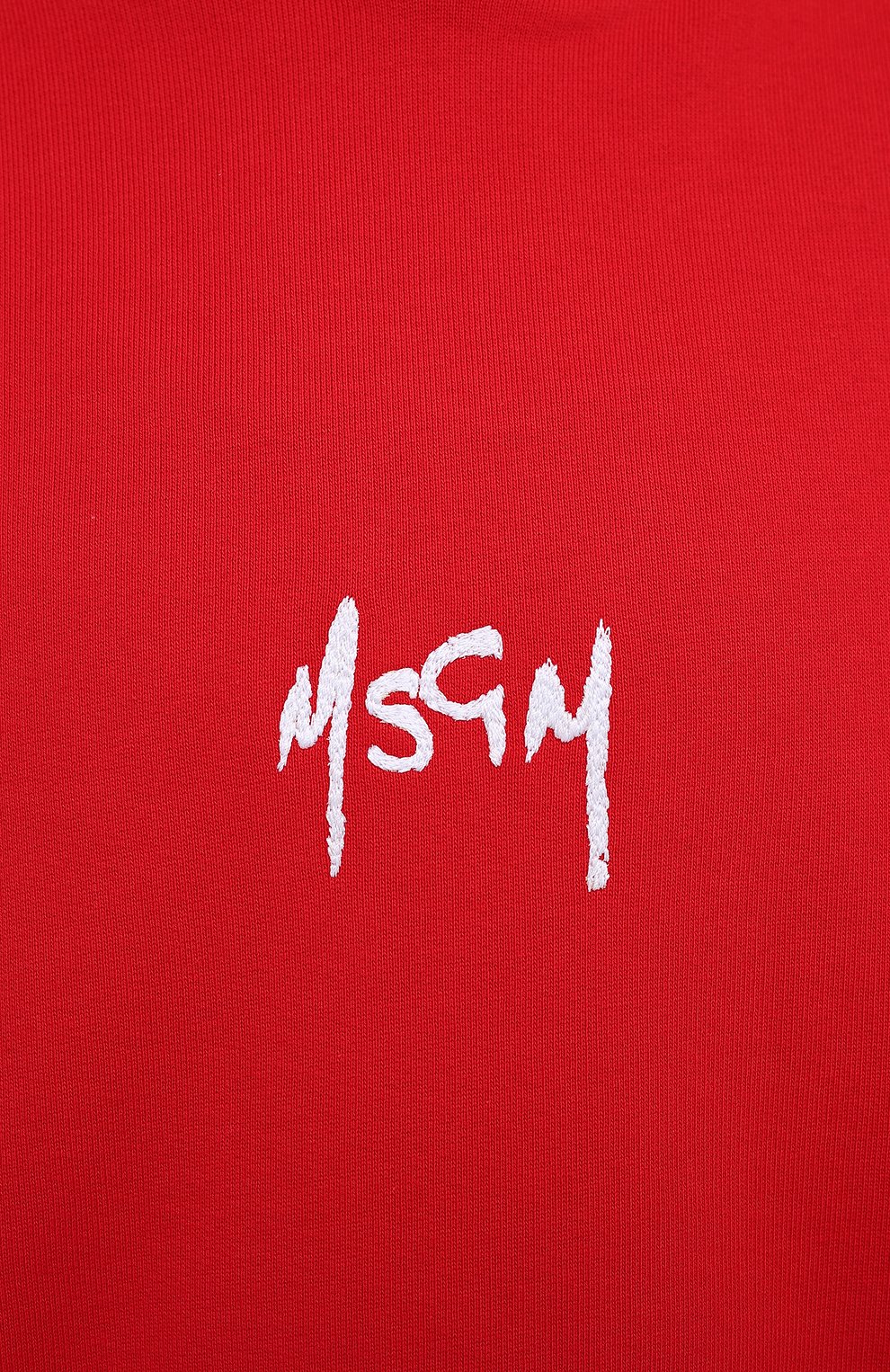 Хлопковое худи MSGM красного цвета по цене 25700 руб., арт. 2941MDM78 207799, фото 5 Хлопковое худи MSGM, арт. 2941MDM78 207799, фото 5
