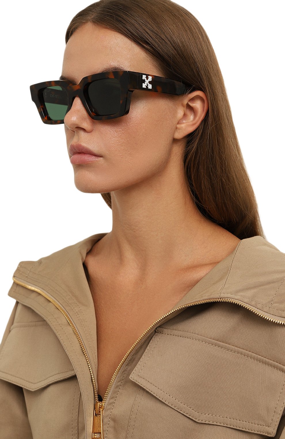 Солнцезащитные очки OFF-WHITE, арт. VIRGIL/HAVANA GREEN, фото 2