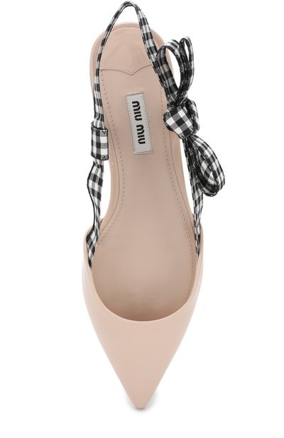 Лаковые балетки с ремешком MIU MIU, арт. 5F416B/3AR9, фото 5