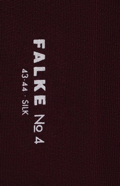 Шелковые гольфы FALKE темно-бордового цвета по цене 9160 руб., арт. 15661, фото 2 Шелковые гольфы FALKE, арт. 15661, фото 2