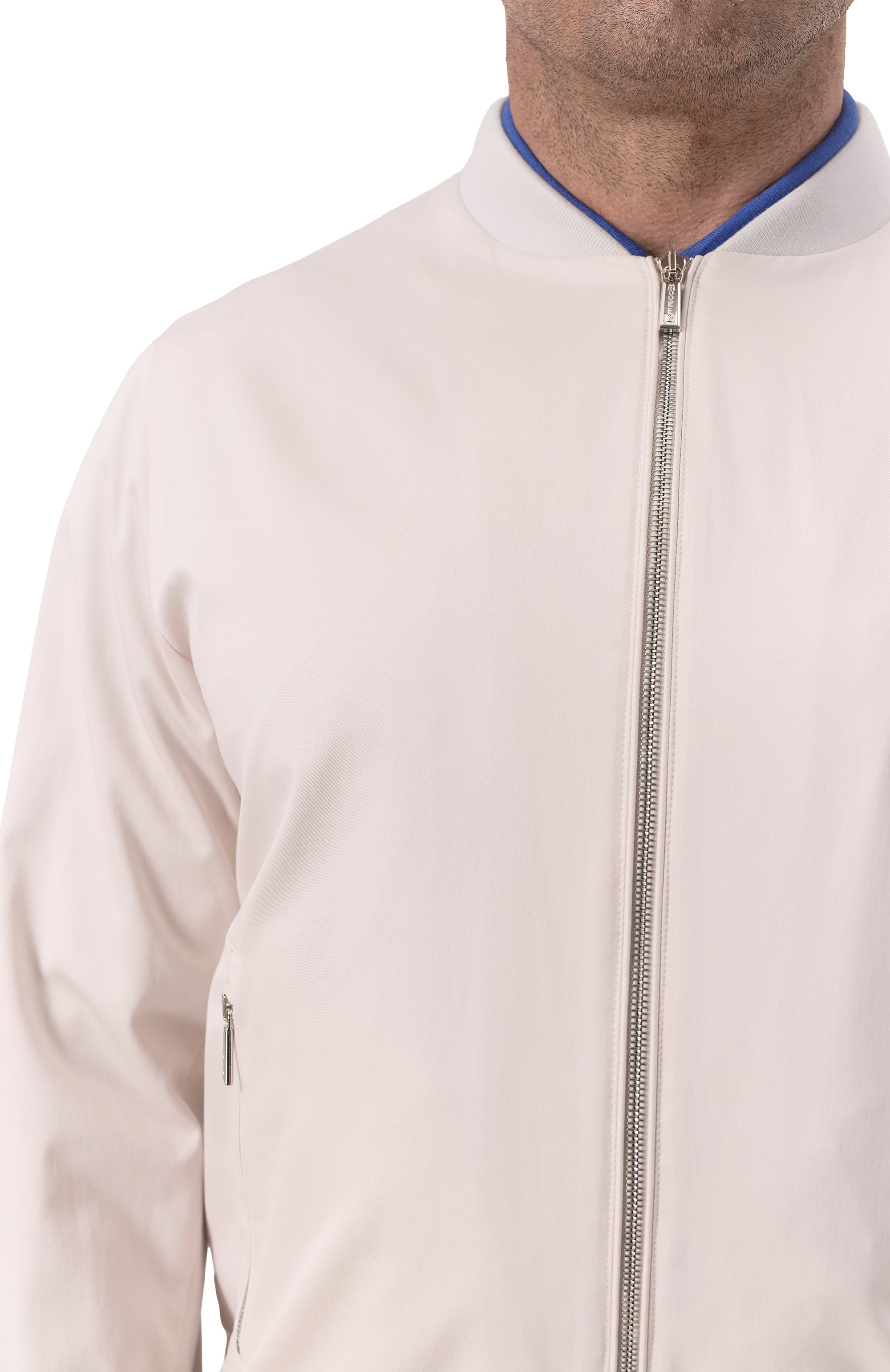 Бомбер из хлопка и шелка sorano-si MOORER светло-бежевого цвета по цене 239000 руб., арт. S0RAN0, фото 5 Бомбер из хлопка и шелка sorano-si MOORER, арт. S0RAN0, фото 5