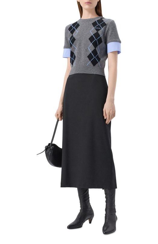 Пуловер из шерсти и кашемира Juun.J JW5X51W03 Серый  JW5X51W03 Фото 2