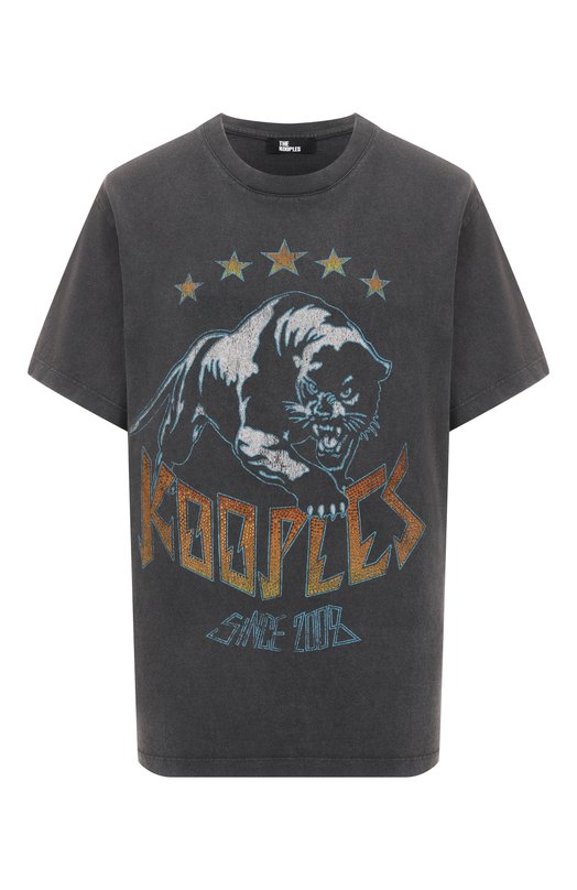 Хлопковая футболка The Kooples FTSC30043K Серый FTSC30043K