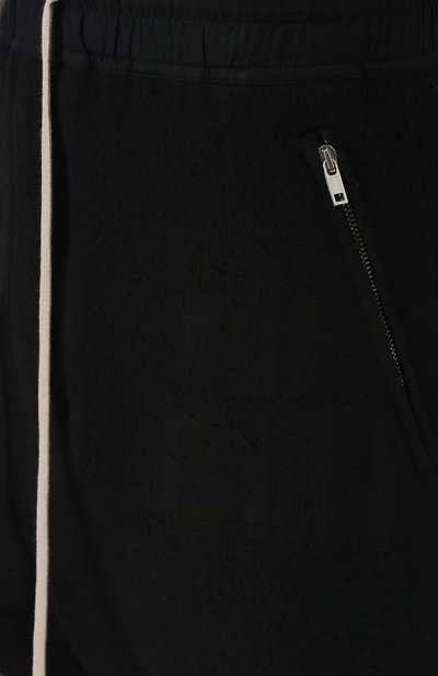 Шерстяные брюки прямого кроя с поясом на кулиске RICK OWENS черного цвета по цене 59650 руб., арт. RU18F1394/WH, фото 5 Шерстяные брюки прямого кроя с поясом на кулиске RICK OWENS, арт. RU18F1394/WH, фото 5