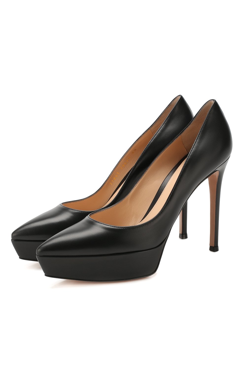 Кожаные туфли dasha GIANVITO ROSSI черного цвета по цене 89950 руб., арт. G21863.85RIC.VITNER0, фото 1 Кожаные туфли dasha GIANVITO ROSSI, арт. G21863.85RIC.VITNER0, фото 1