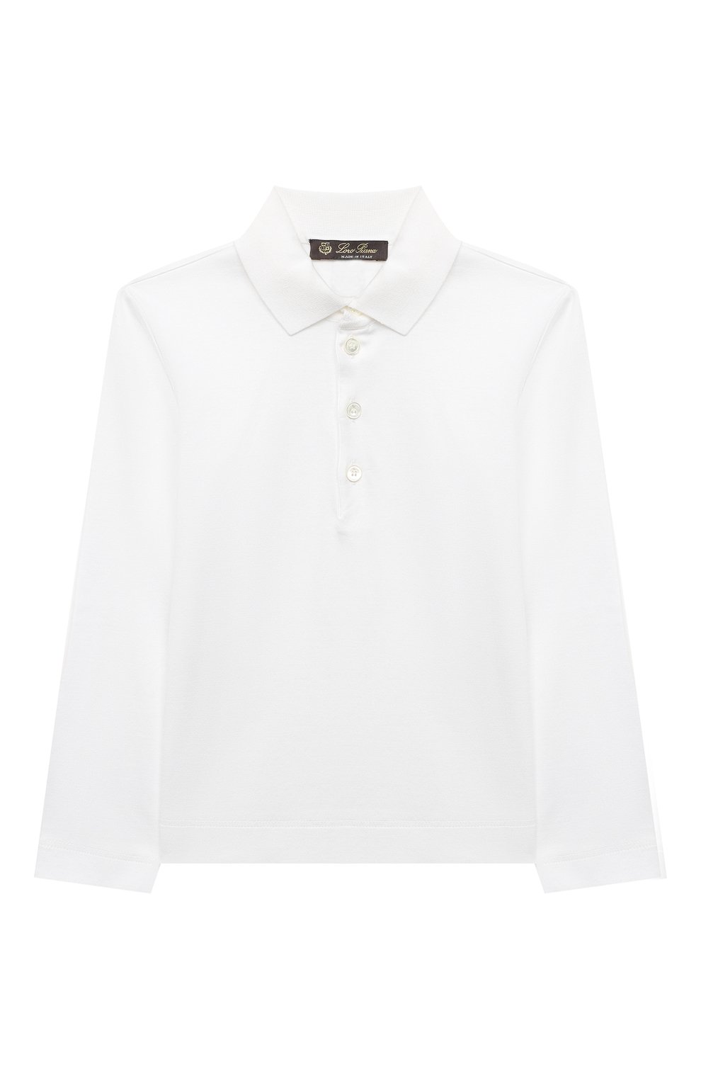Хлопковое поло LORO PIANA белого цвета по цене 29050 руб., арт. FAL2485, фото 1 Хлопковое поло LORO PIANA, арт. FAL2485, фото 1