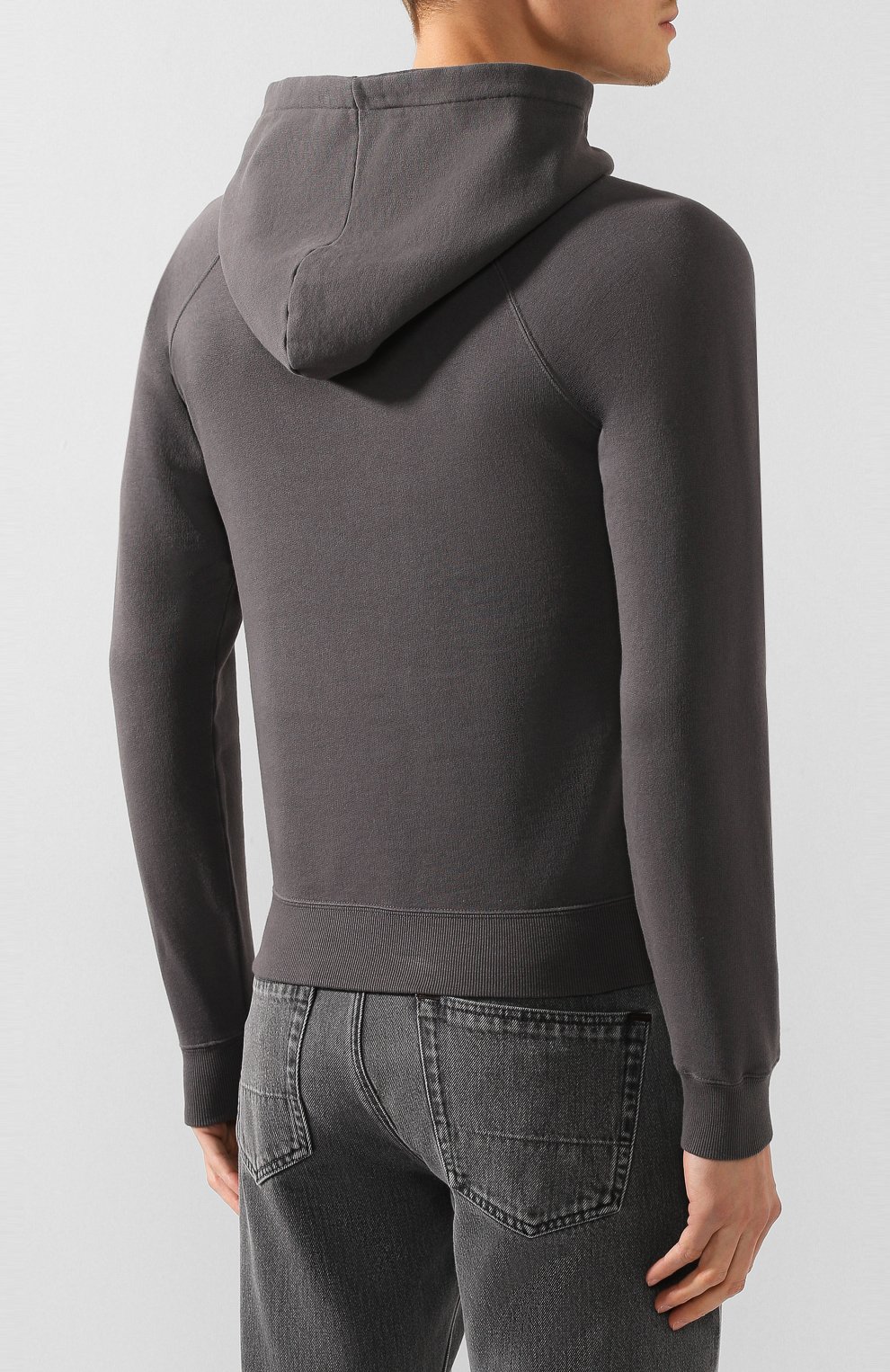 Хлопковое худи SAINT LAURENT, арт. 597199/YBQQ2, фото 4