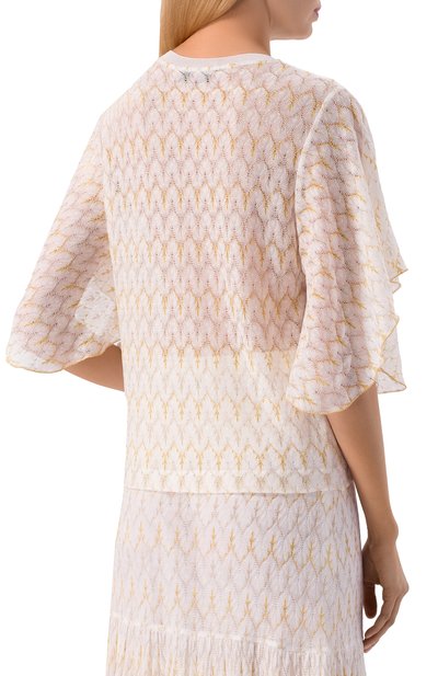 Пуловер из вискозы MISSONI белого цвета по цене 98850 руб., арт. DS26SK12/BR015X, фото 4 Пуловер из вискозы MISSONI, арт. DS26SK12/BR015X, фото 4