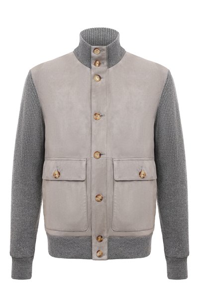 Комбинированный кардиган BRUNELLO CUCINELLI, арт. M0PCL1955, фото 1
