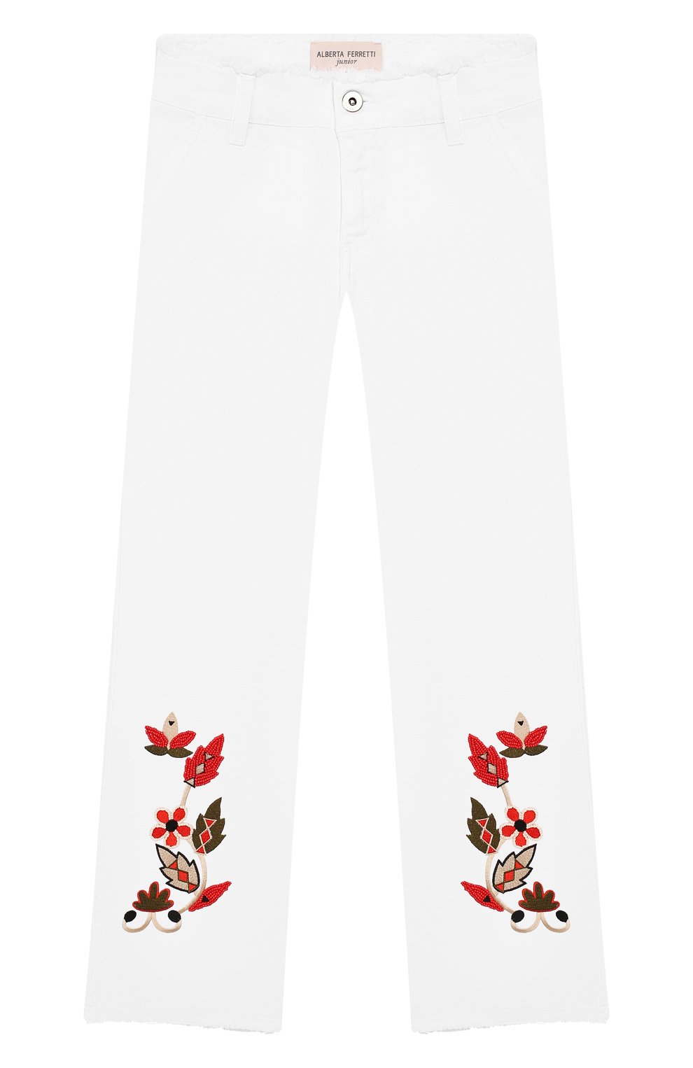Джинсы с вышивкой ALBERTA FERRETTI JUNIOR, арт. 019568, фото 1