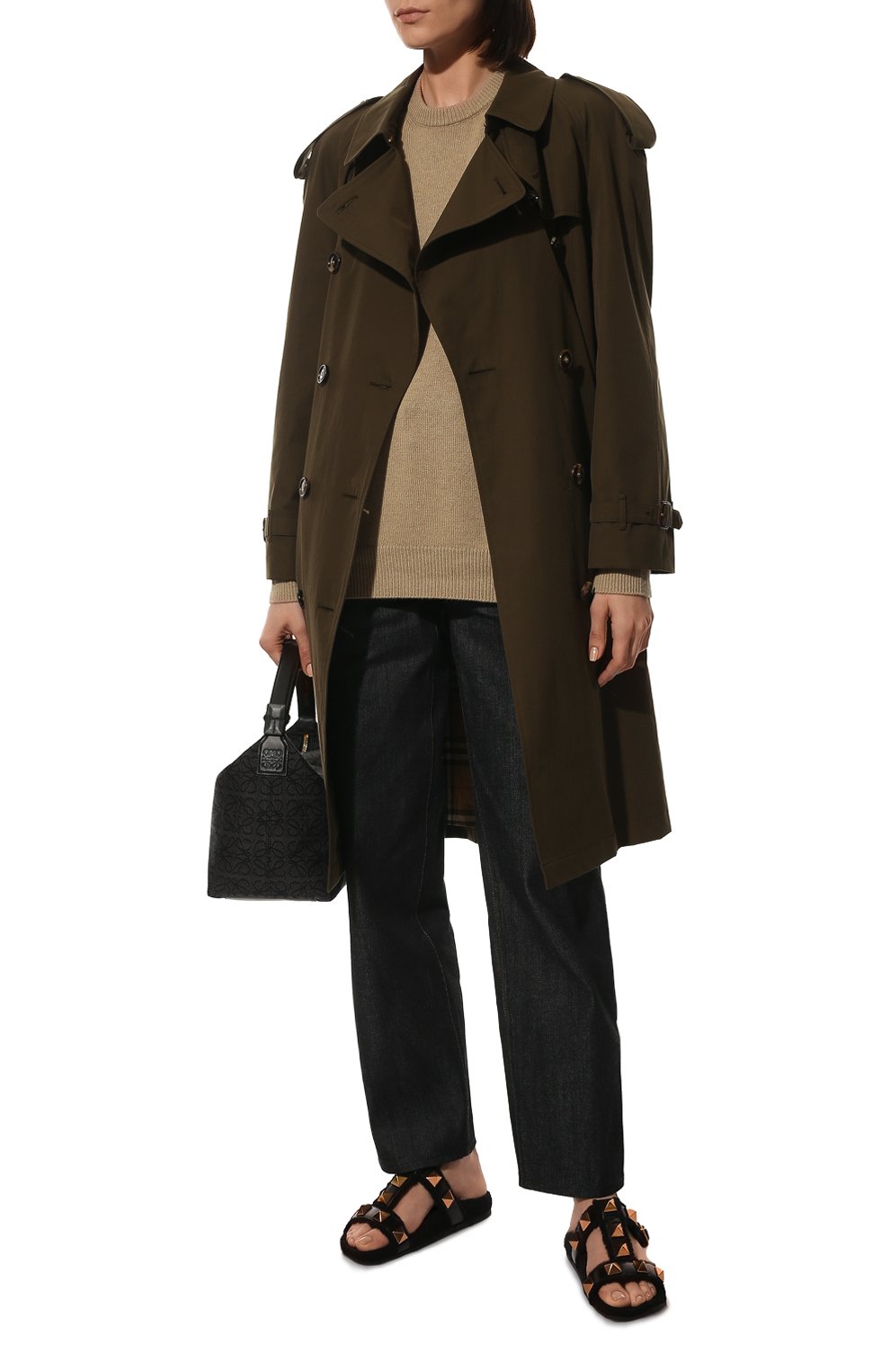 Кожаные шлепанцы roman stud VALENTINO, арт. WW2S0CT4/ZLM, фото 2