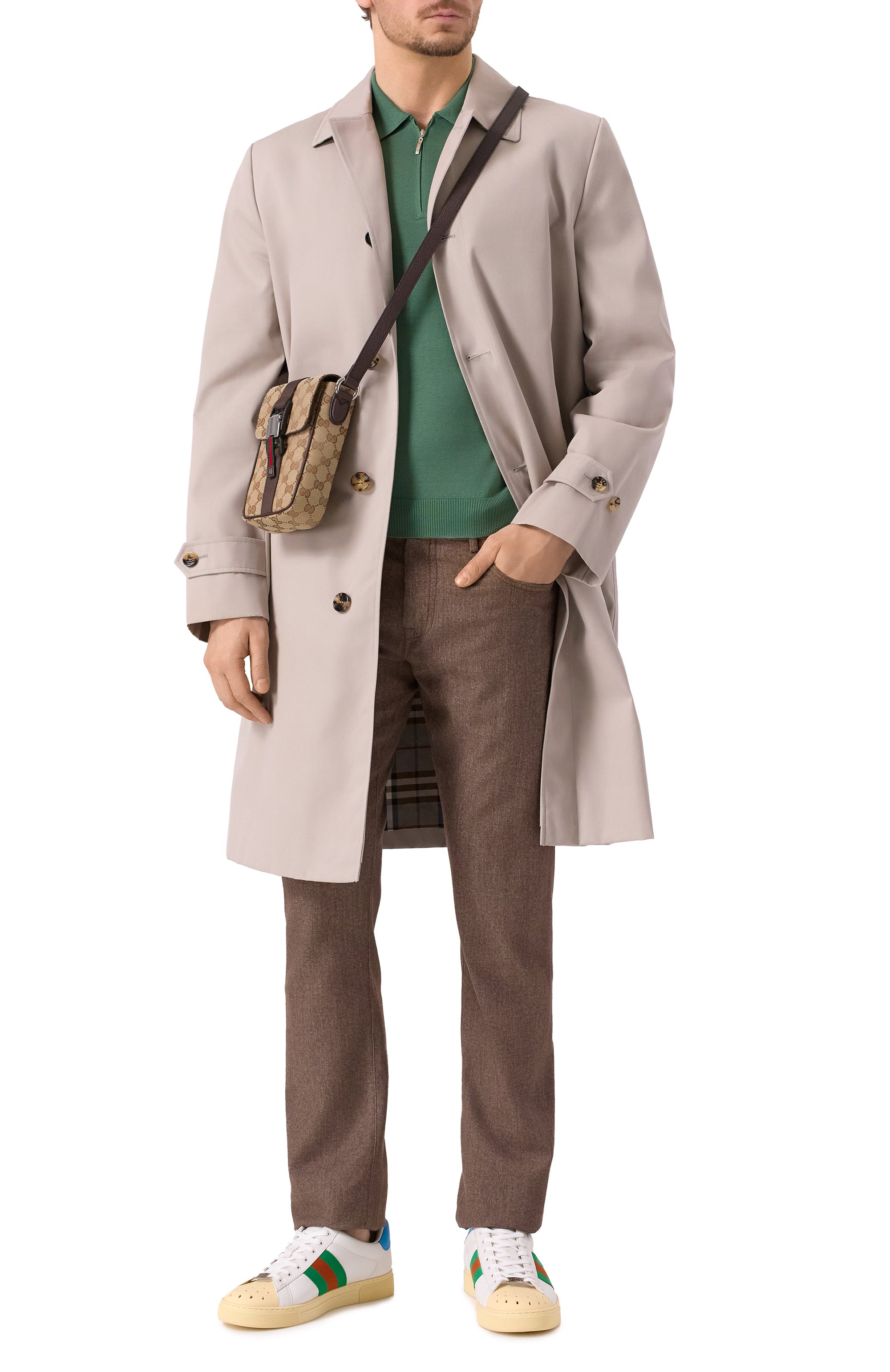 Кожаные кеды ace GUCCI, арт. 795784/AADQS, фото 2