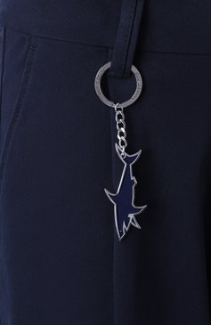 Мужские брюки PAUL&SHARK темно-синего цвета, арт. 25414085 | Фото 6 (Драгоценные камни: Проставлено; Материал сплава: Проставлено; Длина (брюки, джинсы): Стандартные; Стили: Кэжуэл; Случай: Повседневный; Силуэт М (брюки): Чиносы; Материал внешний: Синтетический материал)