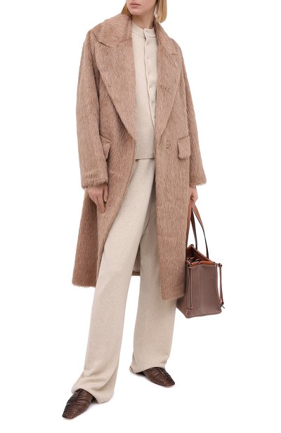 Кашемировые брюки EXTREME CASHMERE бежевого цвета по цене 82350 руб., арт. 142/RUN, фото 2 Кашемировые брюки EXTREME CASHMERE, арт. 142/RUN, фото 2