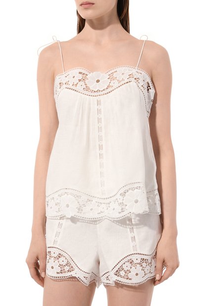 Льняной топ ZIMMERMANN, арт. 7573TRS242, фото 3