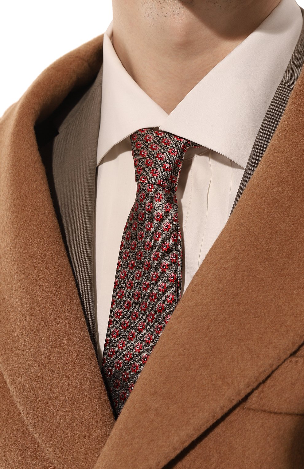 Шелковый галстук GUCCI, арт. 672565 4E002, фото 2