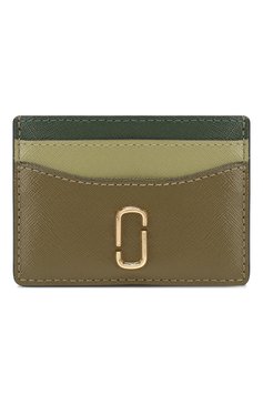 Женский кожаный футляр для кредитных карт MARC JACOBS (THE) хаки цвета, арт. M0013355 | Фото 1 (Статус проверки: Проверена категория, Проверено; Материал: Натуральная кожа; Материал сплава: Проставлено, Проверено; Нос: Не проставлено)