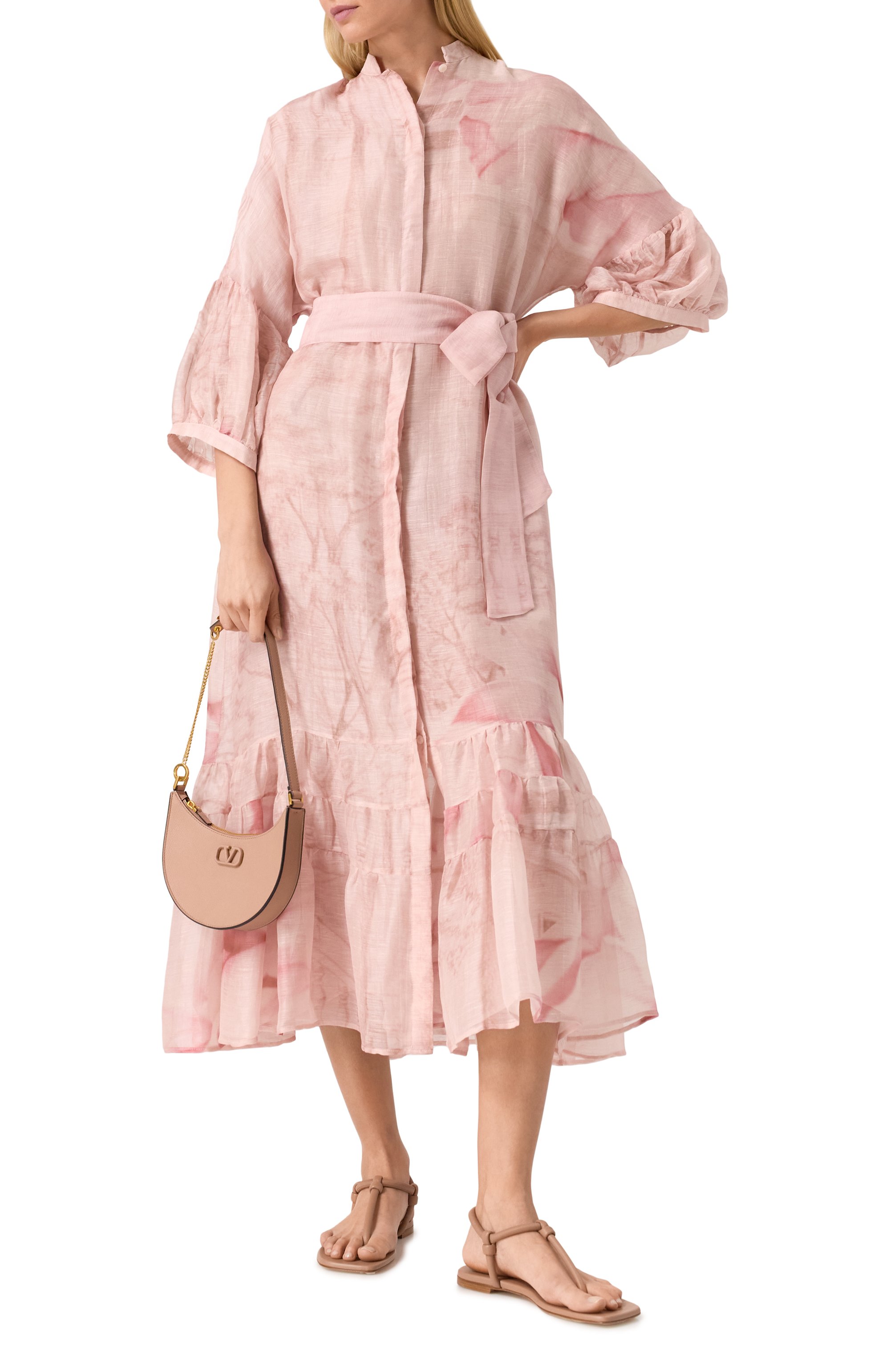 Платье изо льна и шелка KITON, арт. D59352K0928E01, фото 2