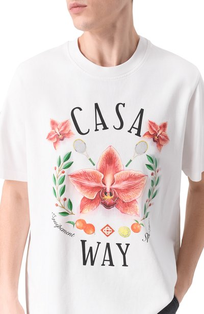 Хлопковая футболка CASABLANCA, арт. M-SP26-JTS-001-15, фото 5