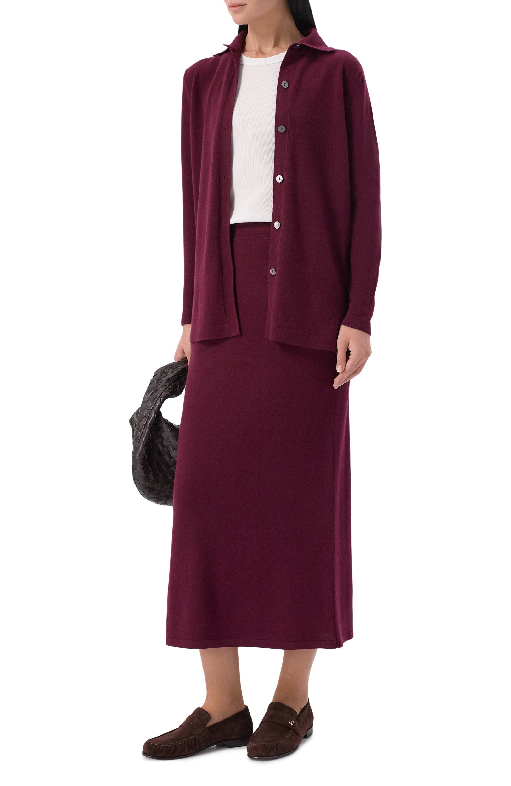 Кашемировый кардиган MVST бордового цвета по цене 297500 руб., арт. M26.CFW.K408/BABY CASHMERE, фото 2 Кашемировый кардиган MVST, арт. M26.CFW.K408/BABY CASHMERE, фото 2