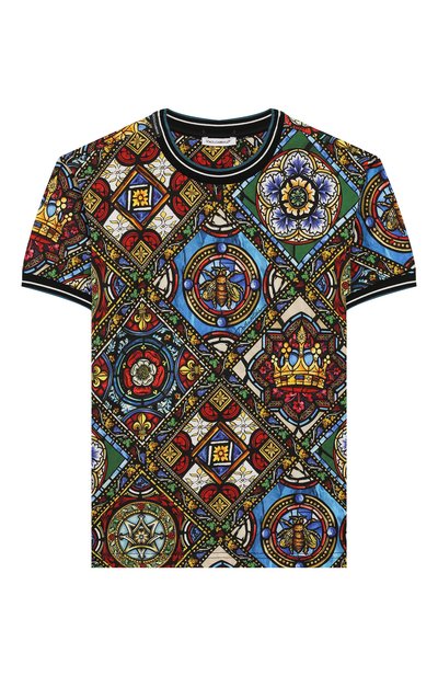 Хлопковая футболка DOLCE & GABBANA, арт. L4JT8A/HS7AI/8-14, фото 1