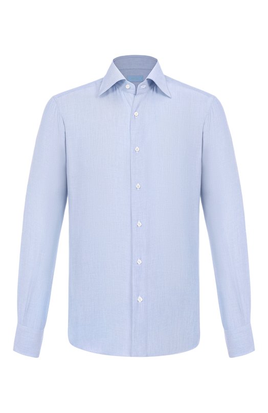 Сорочка из хлопка и кашемира MVST M0RBIDA/MAX/R0UND/608 Синий M0RBIDA/MAX/R0UND/608