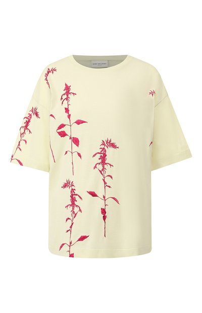 Женская хлопковая футболка DRIES VAN NOTEN, арт. 192-11179-8611