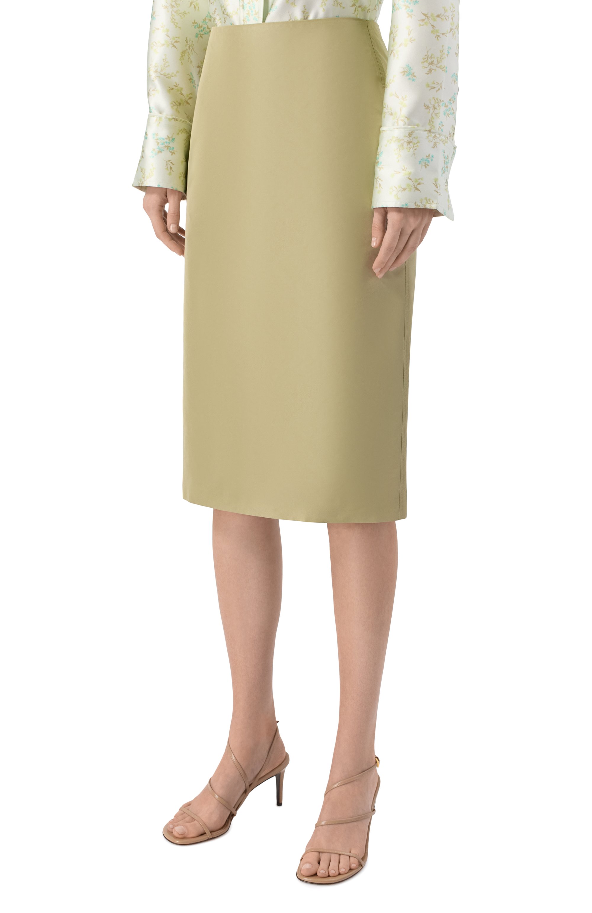 Юбка JIL SANDER зеленого цвета по цене 113500 руб., арт. J03MA0302/J70221, фото 3 Юбка JIL SANDER, арт. J03MA0302/J70221, фото 3
