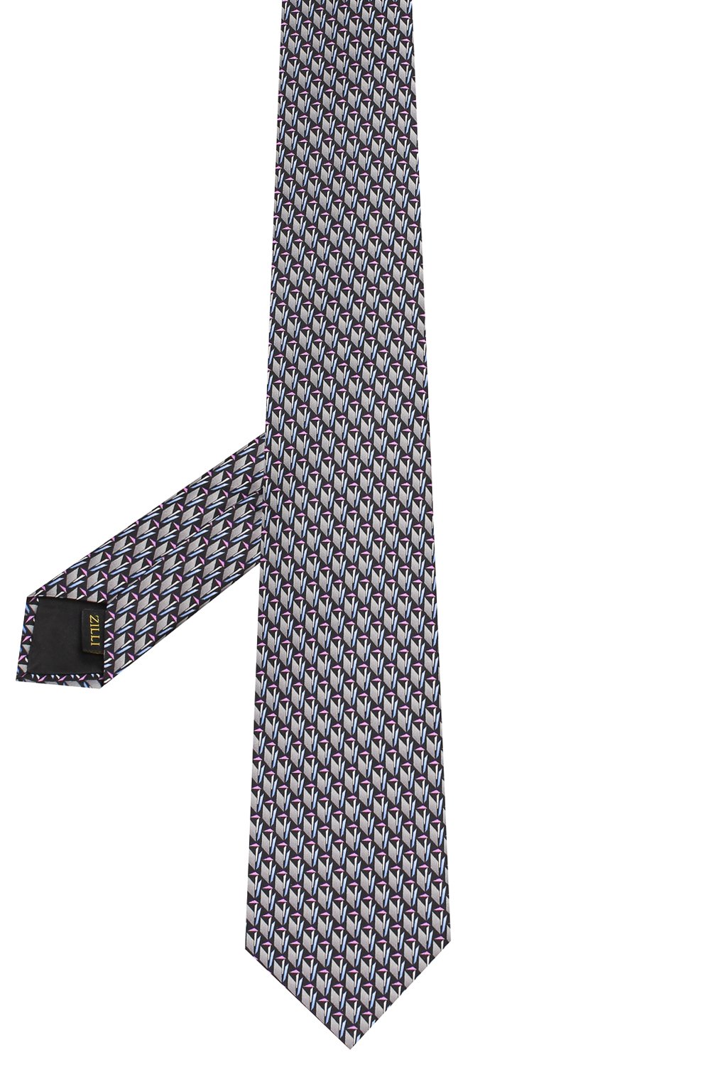 Шелковый галстук ZILLI серого цвета по цене 25800 руб., арт. 50224/TIES, фото 2 Шелковый галстук ZILLI, арт. 50224/TIES, фото 2