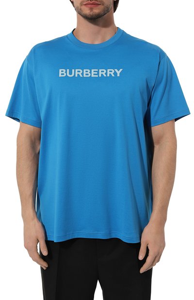 Хлопковая футболка BURBERRY, арт. 8065395, фото 3