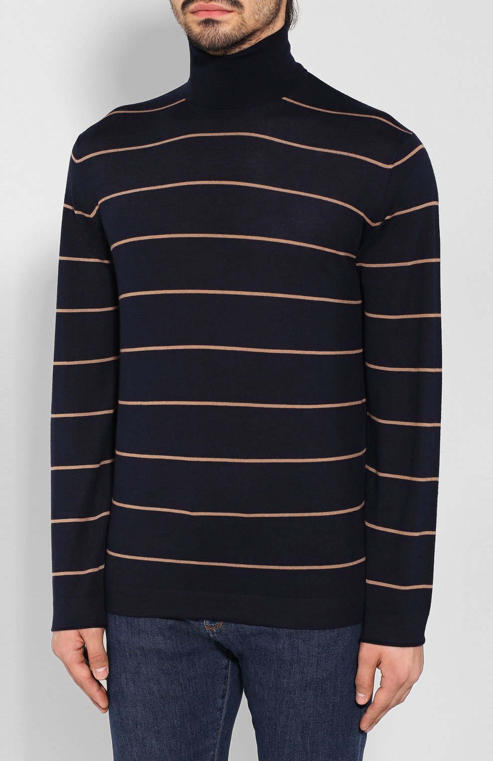 Водолазка из смеси шерсти и кашемира BRUNELLO CUCINELLI, арт. M24801503, фото 3