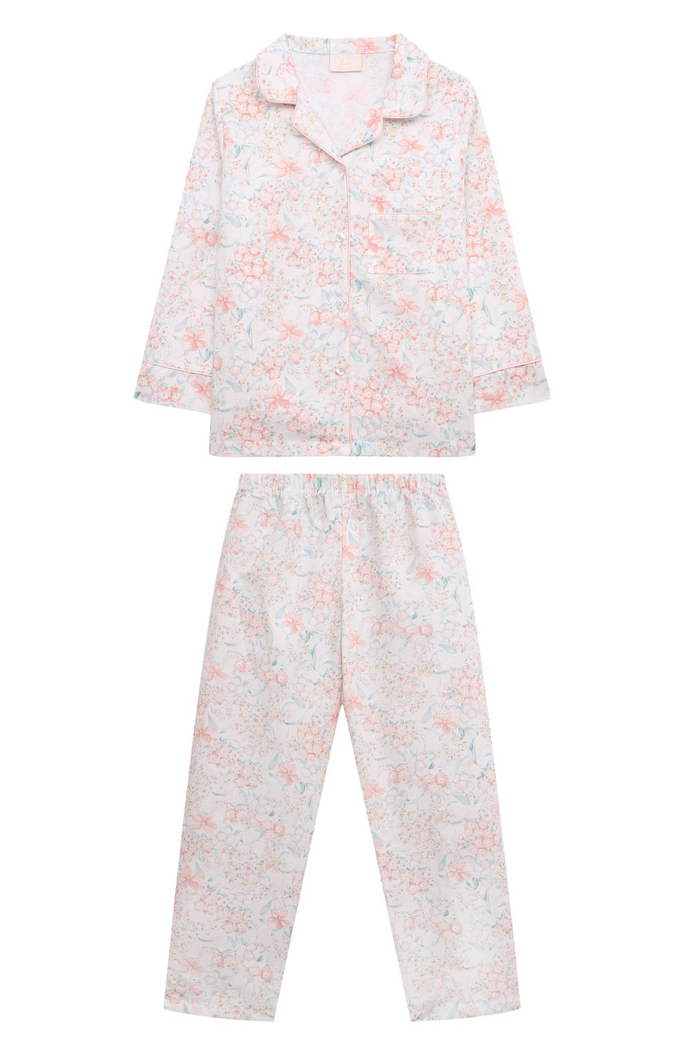 Пижама изо льна и хлопка STORY LORIS разноцветного цвета по цене 17300 руб., арт. 36161/8A-16A, фото 1 Пижама изо льна и хлопка STORY LORIS, арт. 36161/8A-16A, фото 1