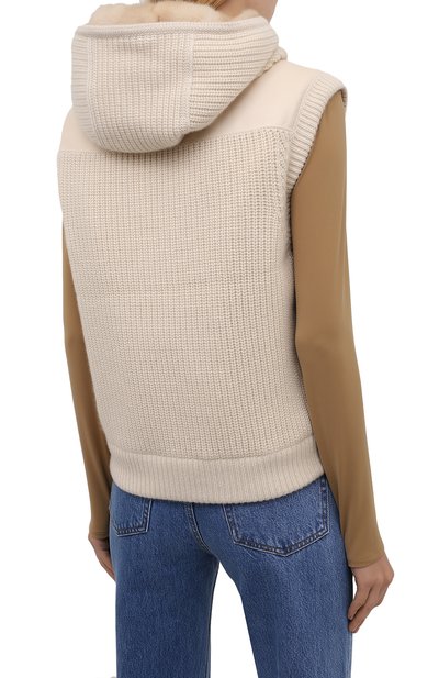 Кашемировый жилет с подкладкой из меха норки LORO PIANA, арт. FAL7054, фото 4