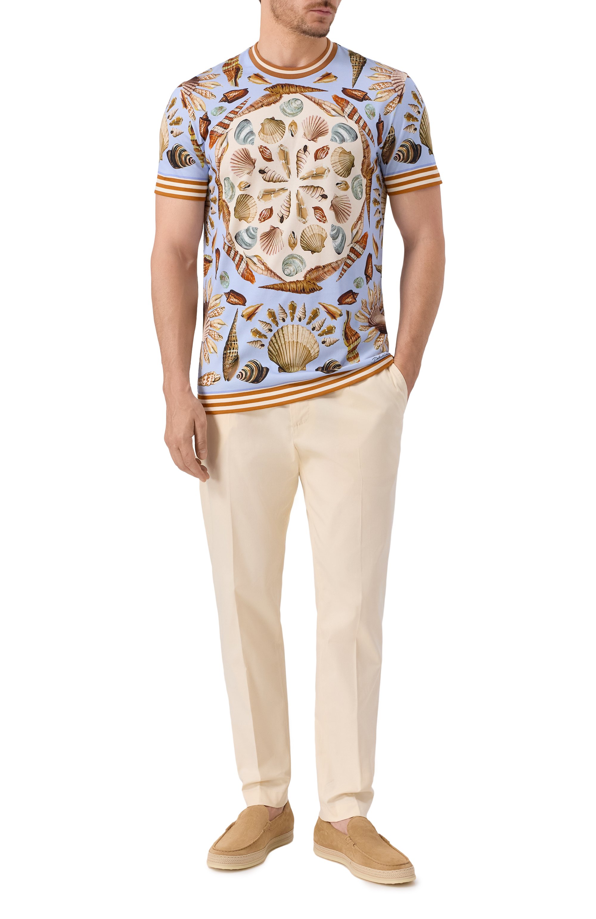 Хлопковые брюки DOLCE & GABBANA, арт. GW13EZ/FUFNV, фото 2