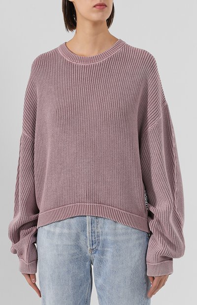 Хлопковый пуловер ALEXANDERWANG.T розового цвета по цене 29600 руб., арт. 4KC2191078, фото 3 Хлопковый пуловер ALEXANDERWANG.T, арт. 4KC2191078, фото 3
